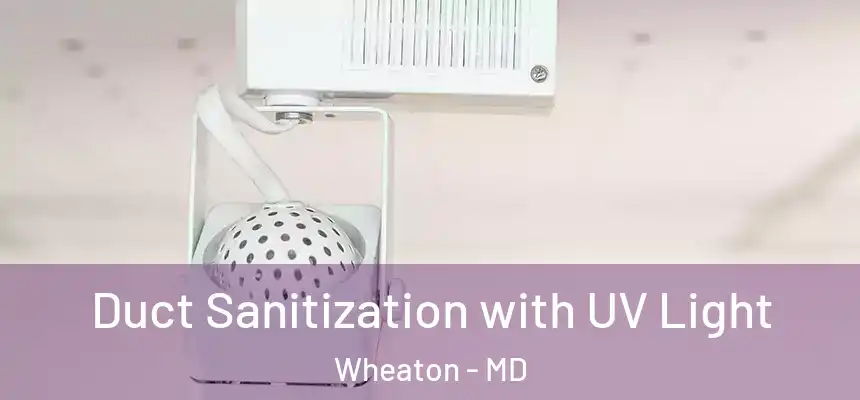  Duct Sanitization with UV Light Wheaton - MD